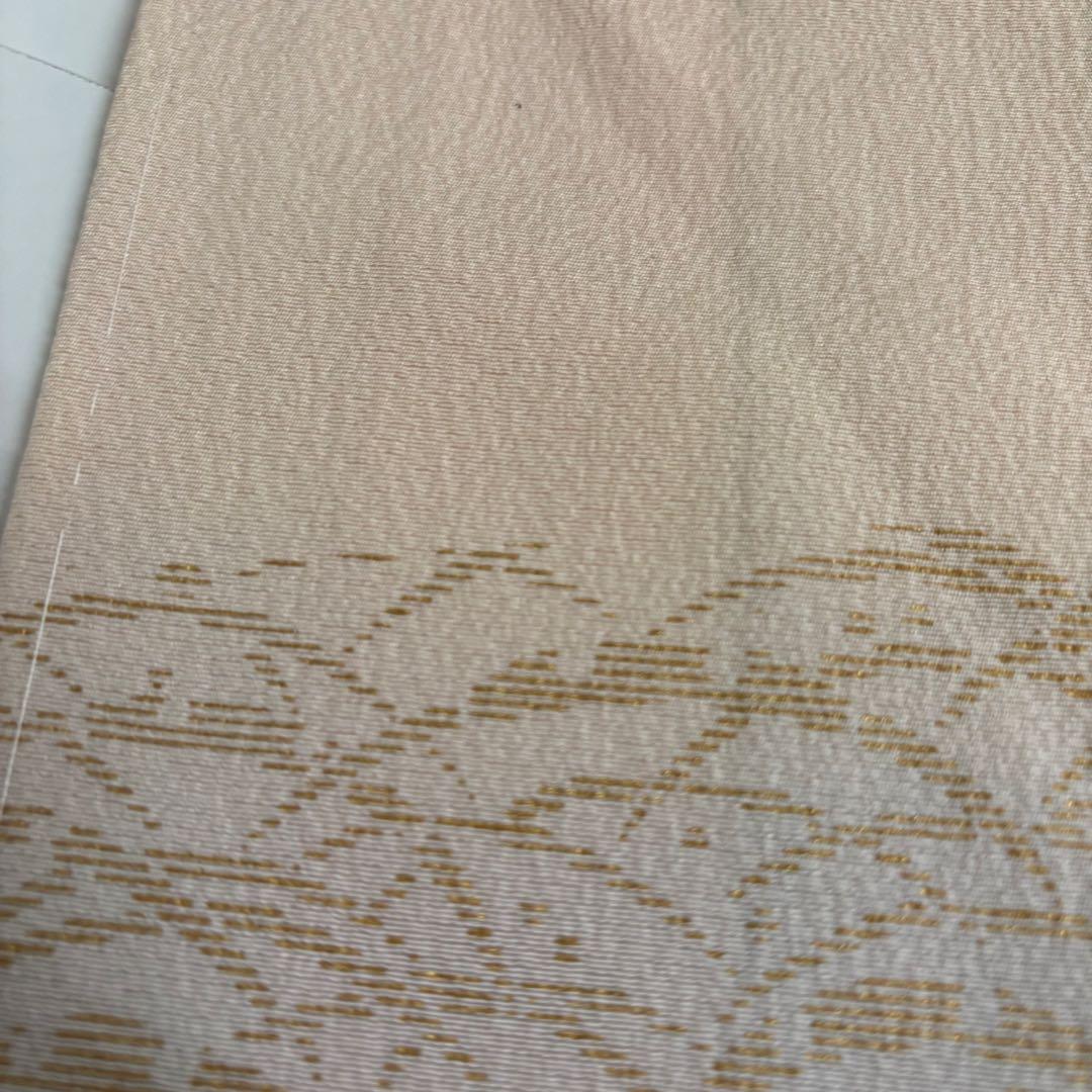 刺繍 金駒刺繍 裄68 金彩 上品 紋無し 付下げ 正絹 AK-5034