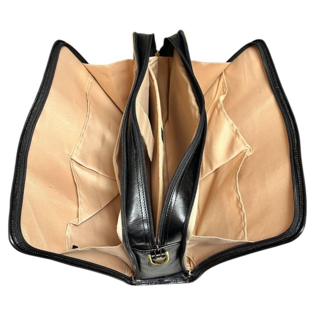 【美品】[BANUCE] ビジネスバッグ メンズ 本革（イタリア皮）