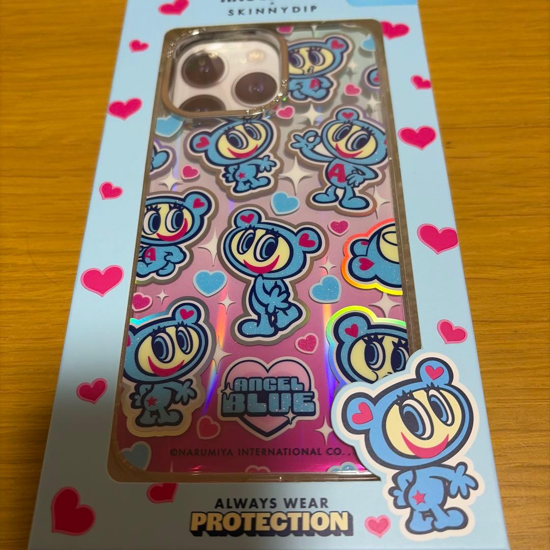 iPhone15promax ケース スキニーディップ エンジェルブルー