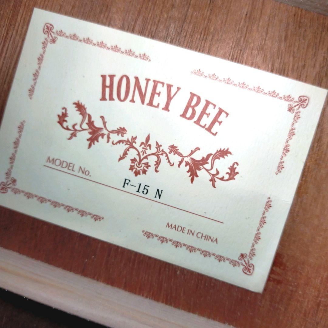 【美品】すぐ弾ける！HONEY BEE アコースティックギター F-15N