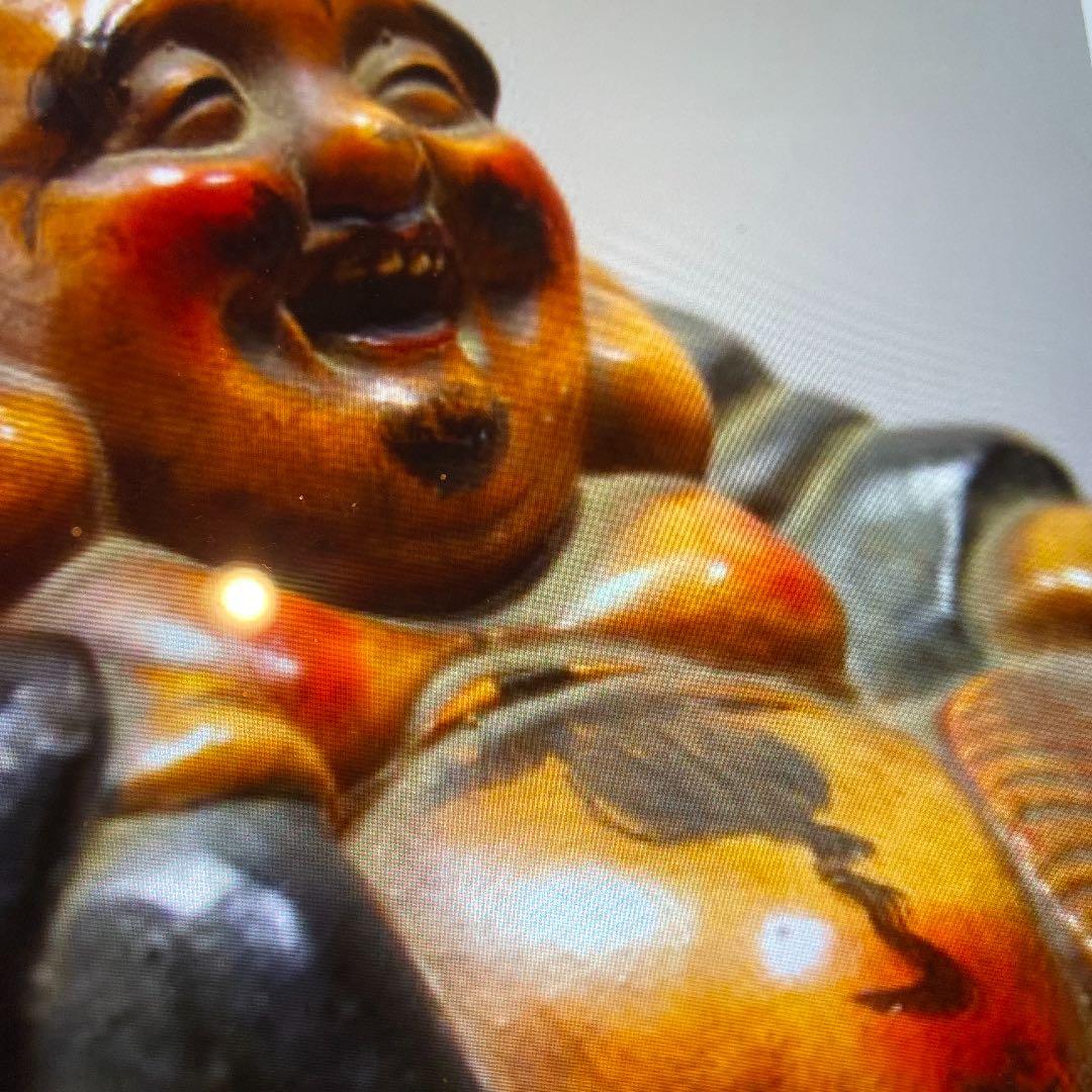 古陶彩色　備前　布袋　時代