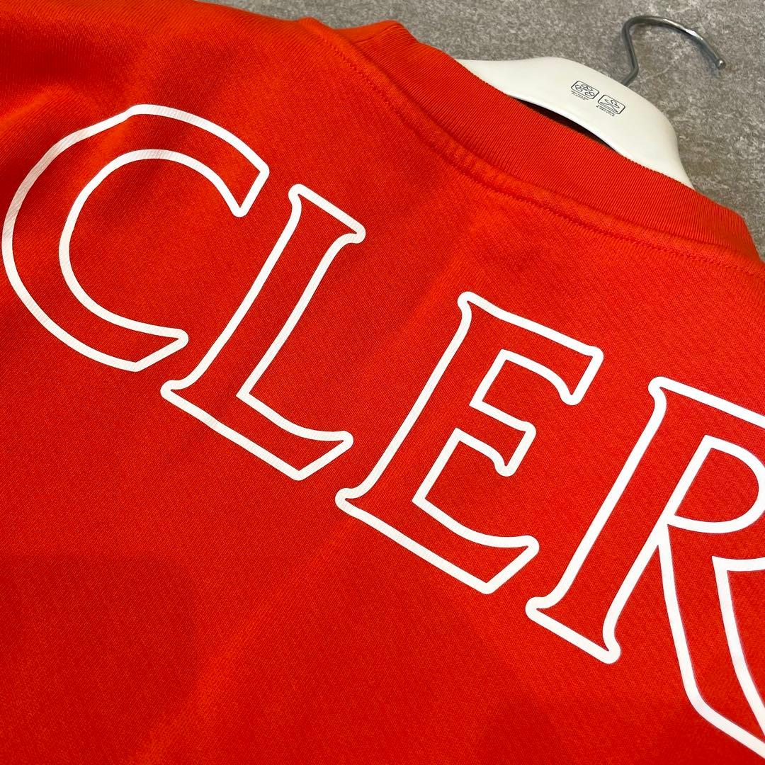 美品★モンクレール SWEATSHIRT スウェット 裏起毛 ロゴ オレンジ