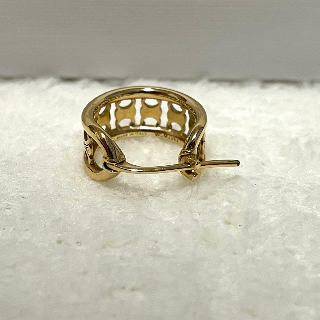 CELINE セリーヌ ピアス 片耳用 ゴールド マルチフープ トリオンフ