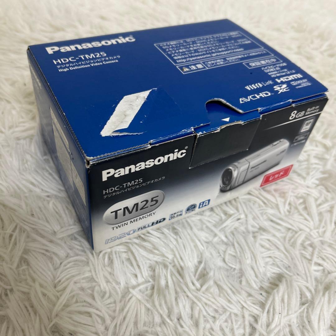 【美品】Panasonic HDC-TM25 ビデオカメラ レッド パナソニック