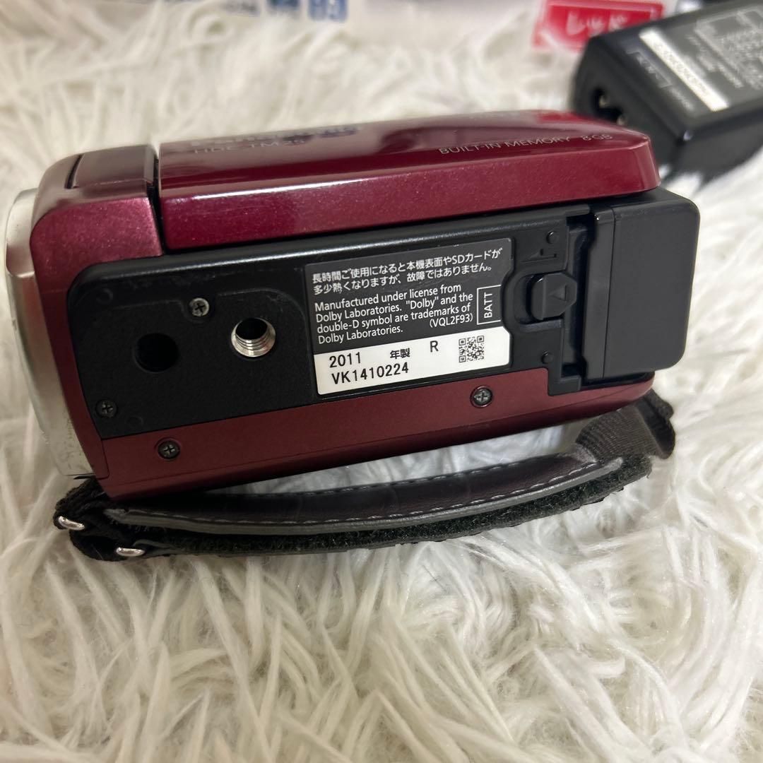 【美品】Panasonic HDC-TM25 ビデオカメラ レッド パナソニック