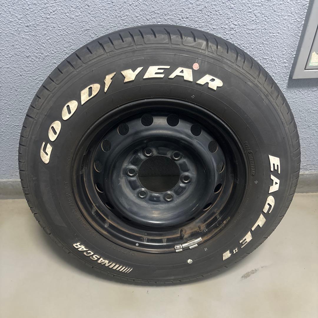 バリ山！2024製グッドイヤー タイヤホイール4本セット195/80/15