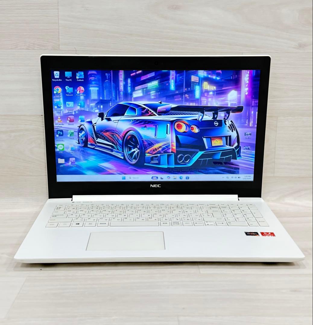 RYZEN7/NEC LAVIE 15.6インチ ホワイトノートPC/12GB