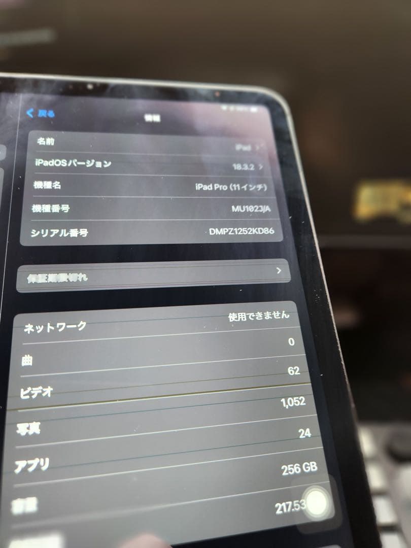IPad 11インチ 第1世代 Wi-Fi+Cellular 256GB