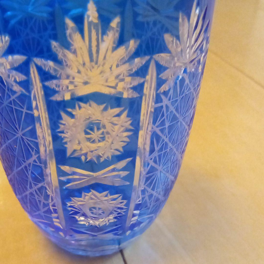 切子ガラスの水差し/花瓶