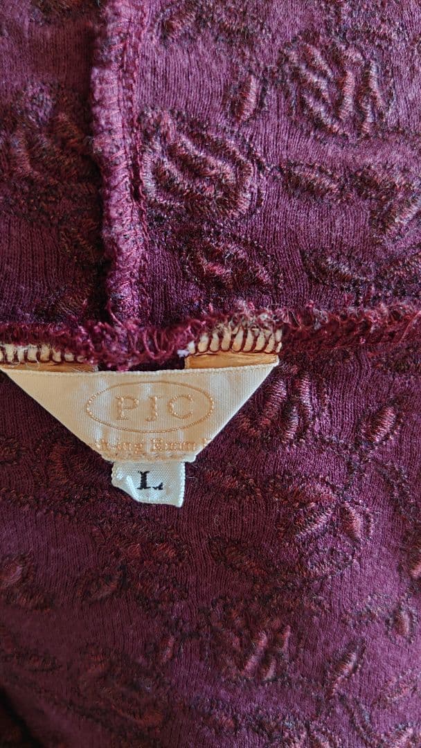 PJC 大西和子さん パープルジップアップ Lサイズ 断捨離中です。