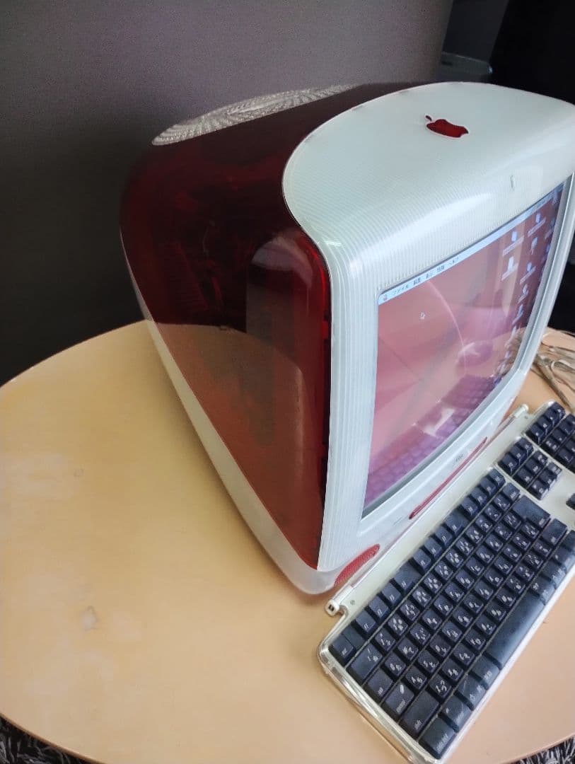 【初期iMac】 iMac DV G3 ルビー スケルトン　通電OK