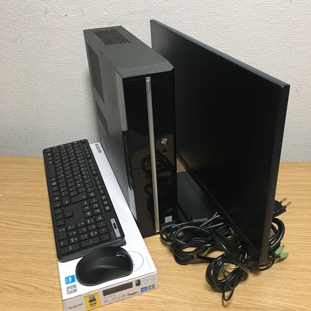 MOUSE Win11 SSD&HDD デスクトップPC 23.8'IPSモニタ