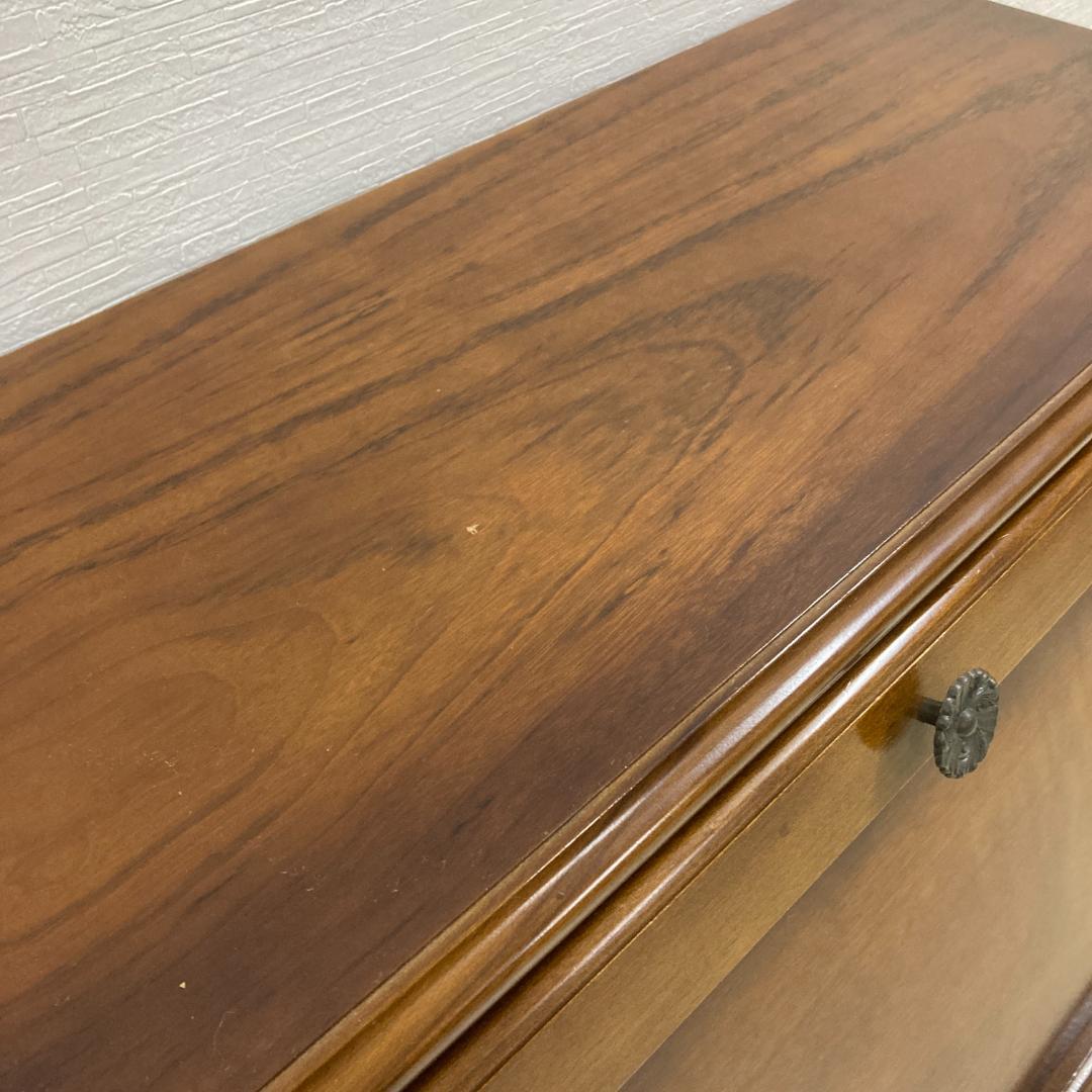 【オールドカリモク】コロニアル　ライティングビューロー　デスク　机　昭和レトロ