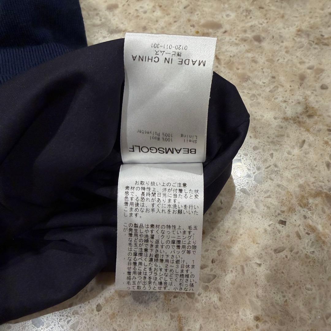 BEAMS GOLF エアシャット 裏付き スフィダンテ 防風 ニット