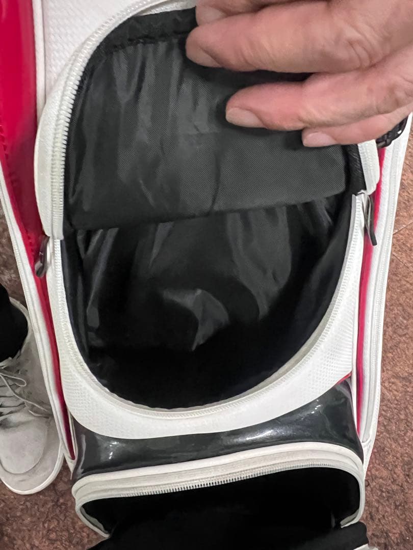 ルコック　ゴルフ　キャディーバッグ　ホワイト　メンズ