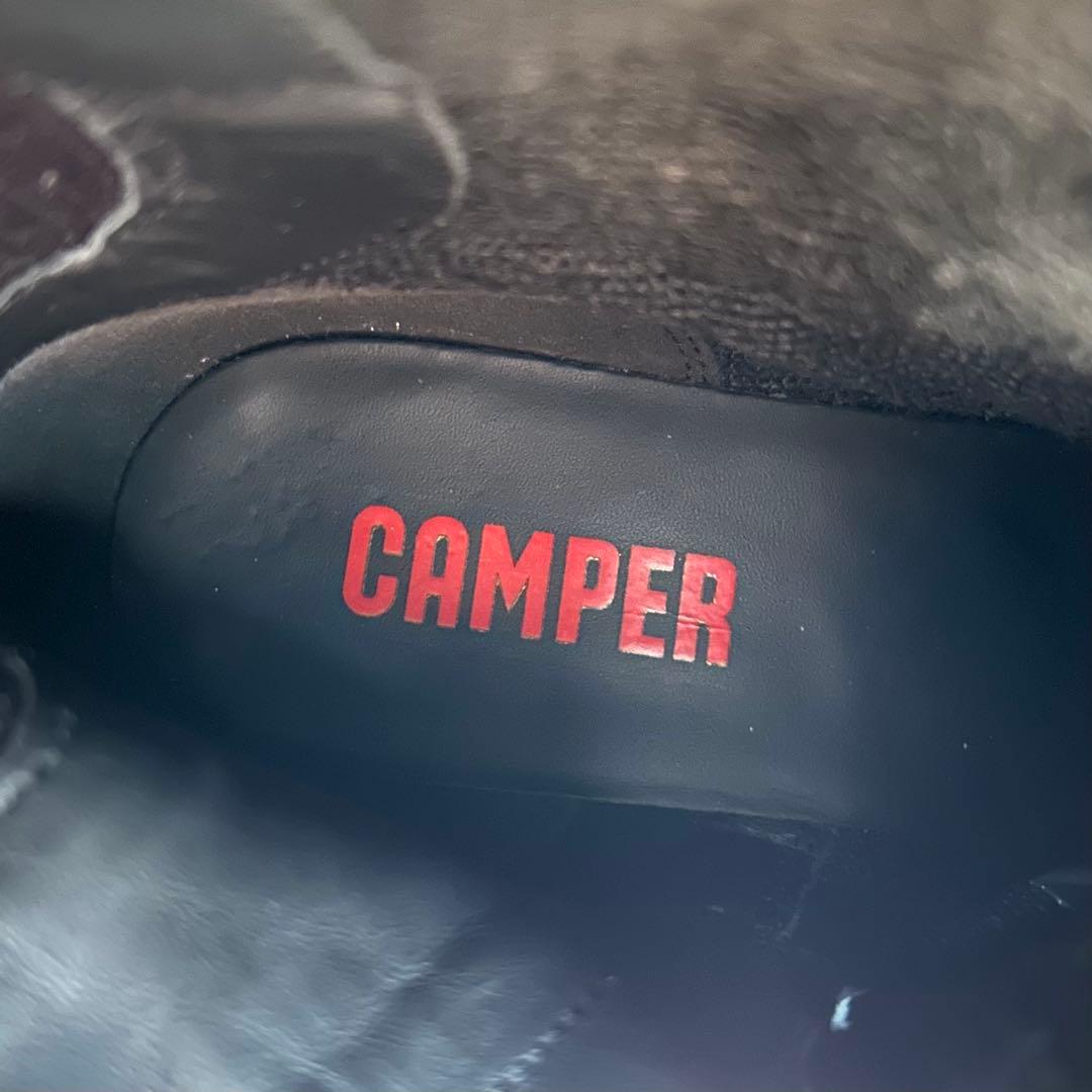 未使用級✨ CAMPER 【25㎝】 ニューマン ロングブーツ レザー ブラック