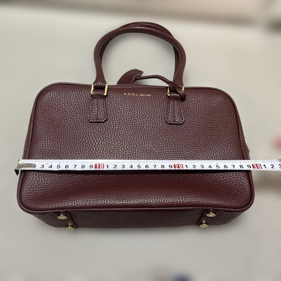 ADMJハンドバッグ 日本製　牛革