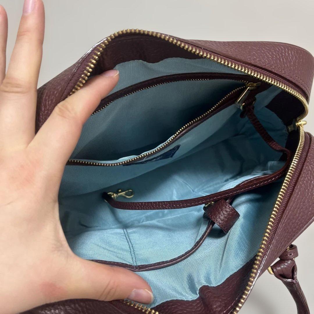 ADMJハンドバッグ 日本製　牛革