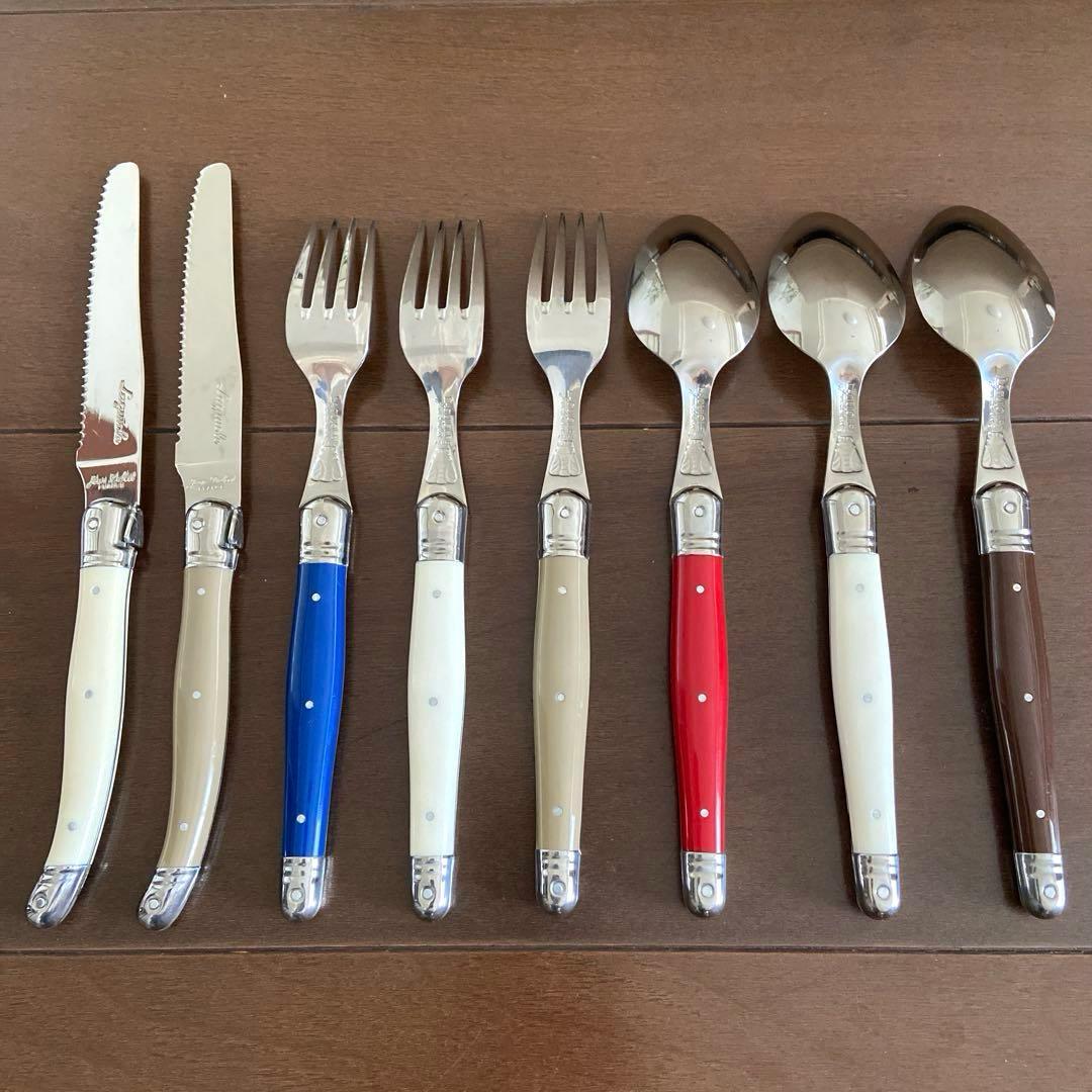 【ケンコウタイ様用】ジャン デュボ ライヨール スプーン、フォーク、ナイフ 8本