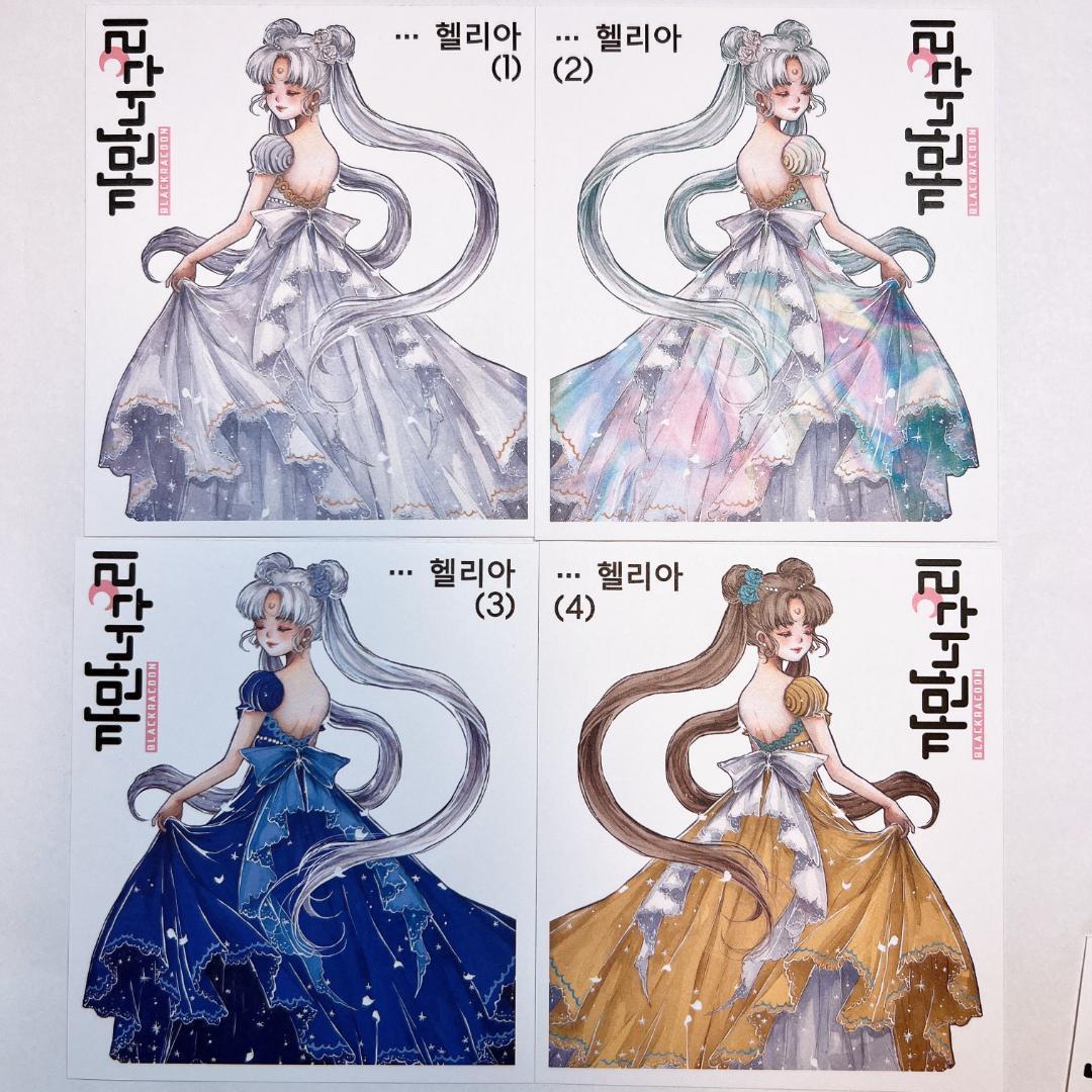 [整理セール] J172.人物ステッカー　韓国作家　黒いたぬき　バラ売り〇