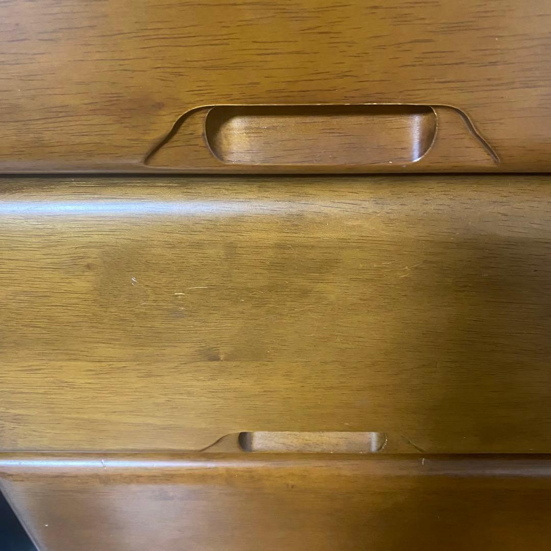 ダークブラウン木製チェスト 10個引き出し