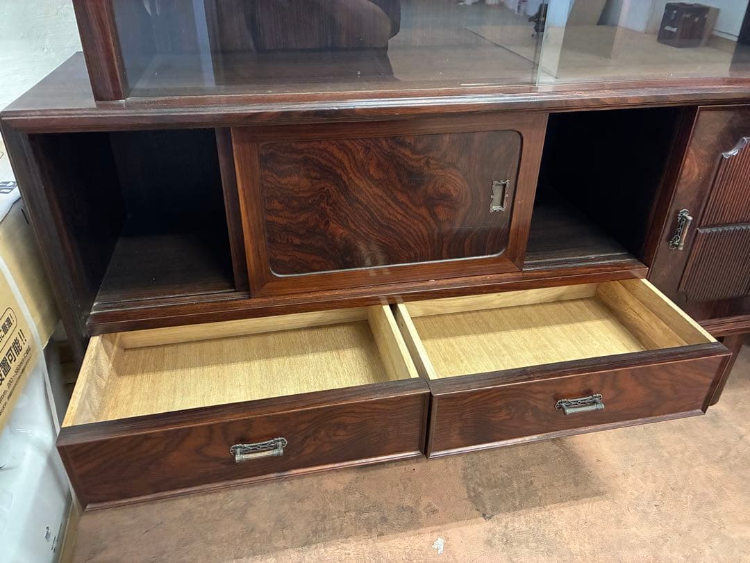 【引取限定】木製キャビネット　写真左　昭和レトロ