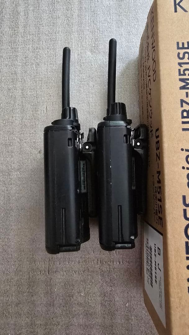 KENWOOD UBZ-M51SE 2台セット 純正インカム2個付き