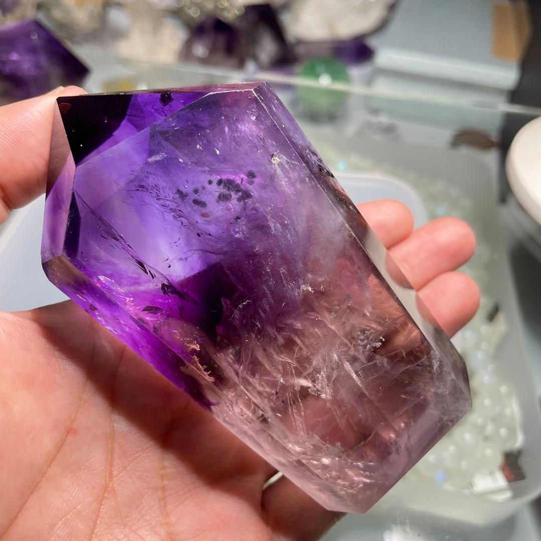 スーパーセール☆ロマネサイト入り☆大きめ☆アメジストポイント