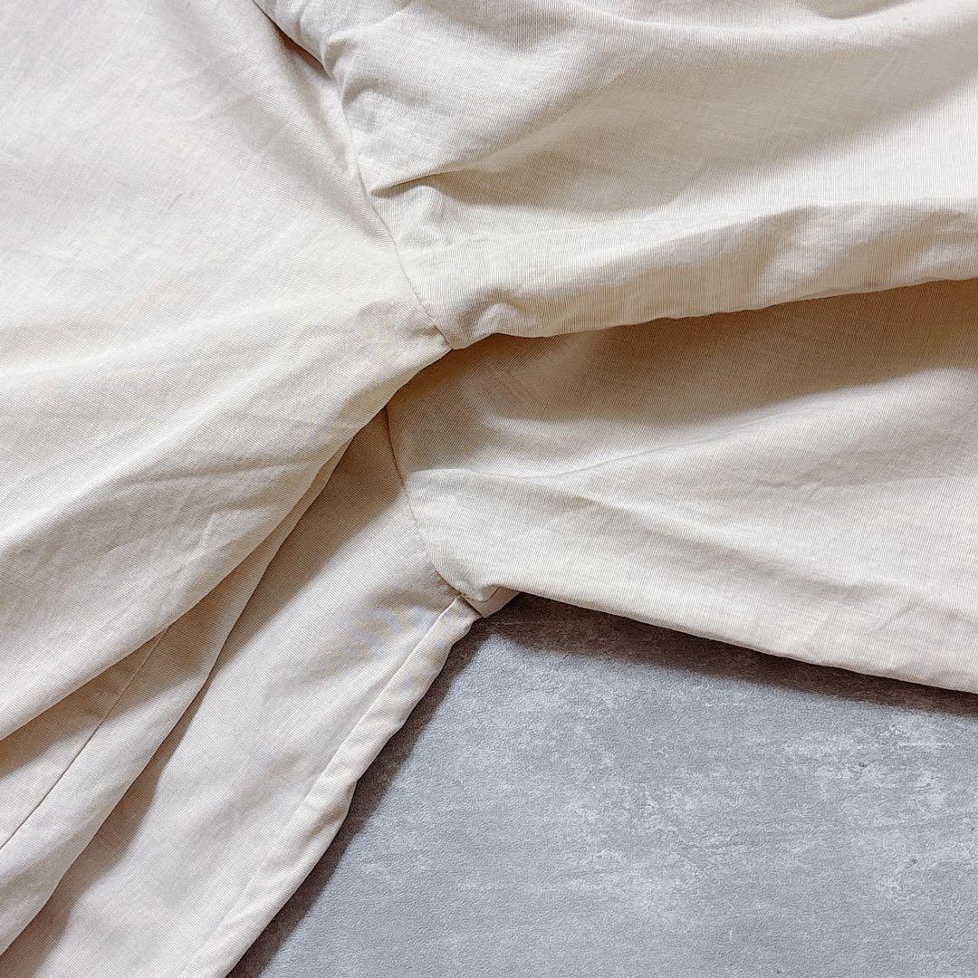 1/25終◆美品✨hatsutoki 西脇 ナチュラル 自然 ブラウス　播州織