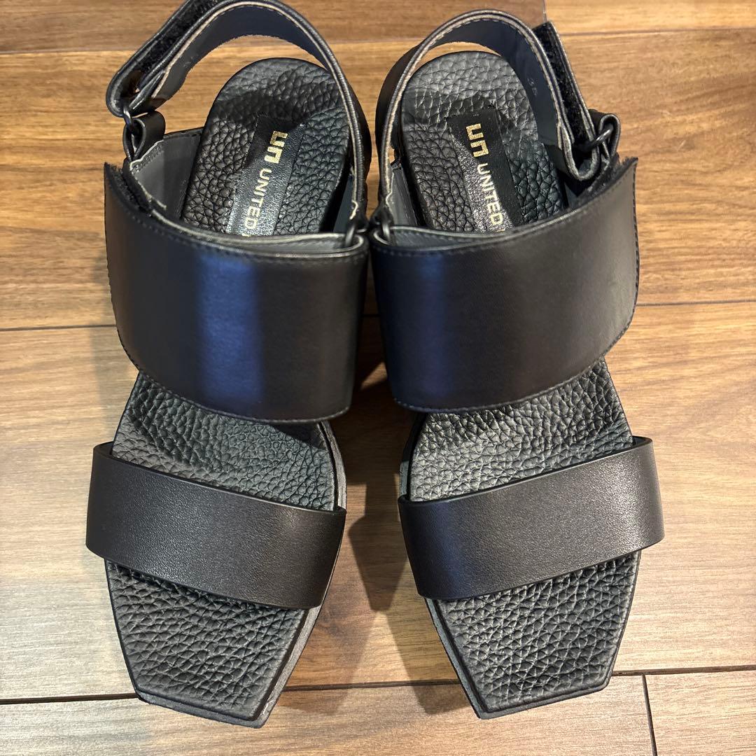 靴 UNITED NUDE Delta Wedge Sandal Black 35