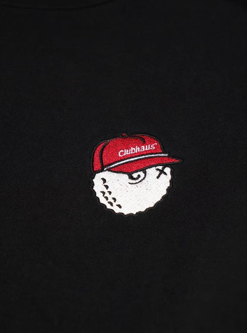 Malbon X CLUBHAUS Crewneck - Black 新品