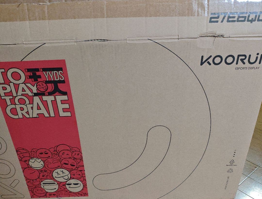 KOORUI 27E6QC モニター27インチ曲面 QHD 144Hz