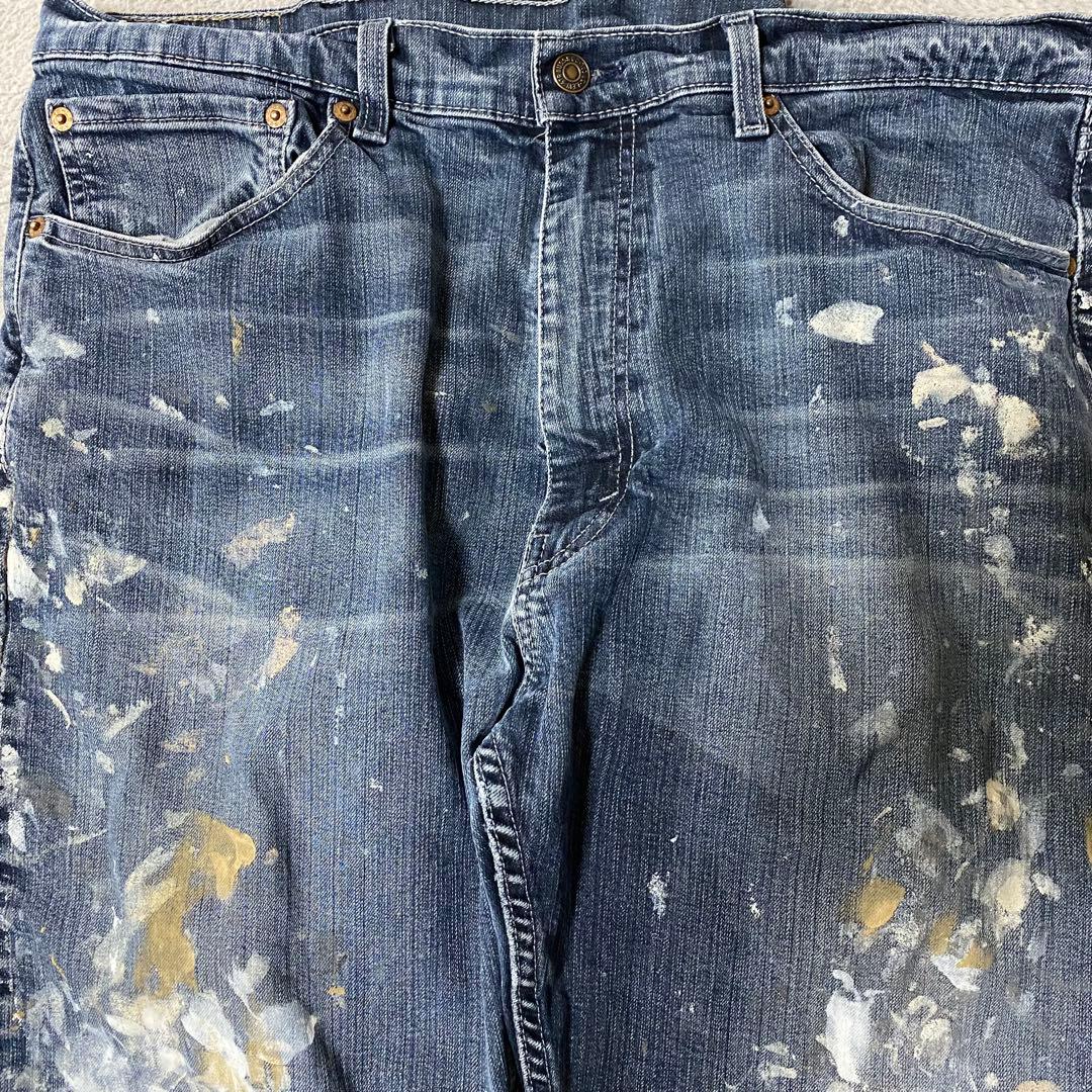 t*m様 Levi'sリーバイス 505 ストレート ペイントデニム ジーンズW