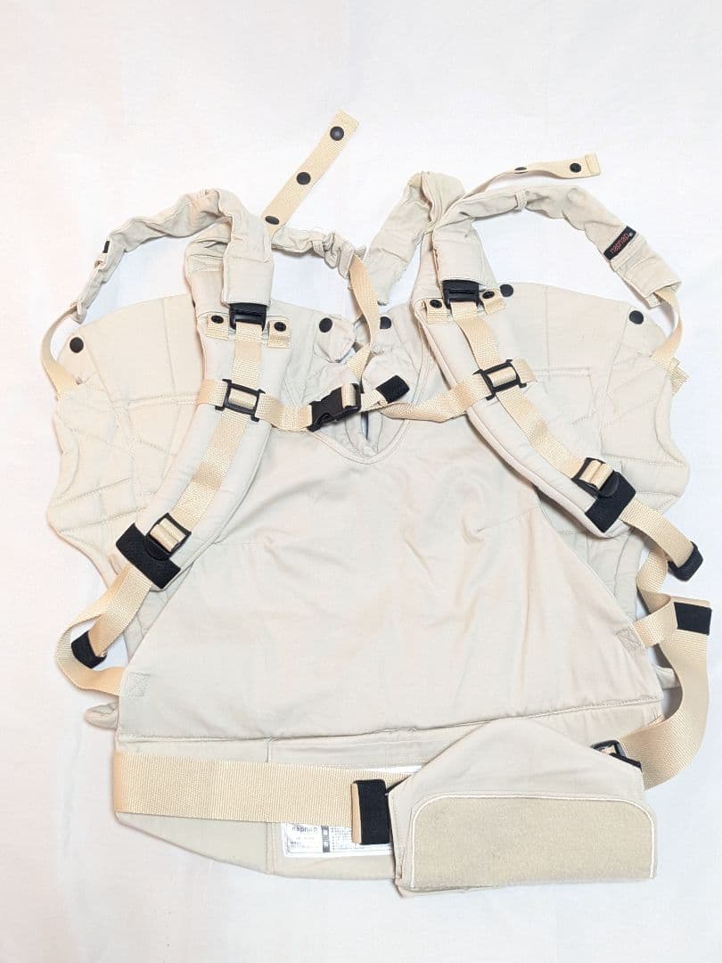 良品 napnap 双子用抱っこ紐 ベージュ ふたご抱っこひも