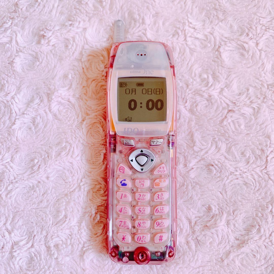 ⭐︎超希少⭐︎ IDO C301T ガラケー スケルトン 実機　平成レトロ