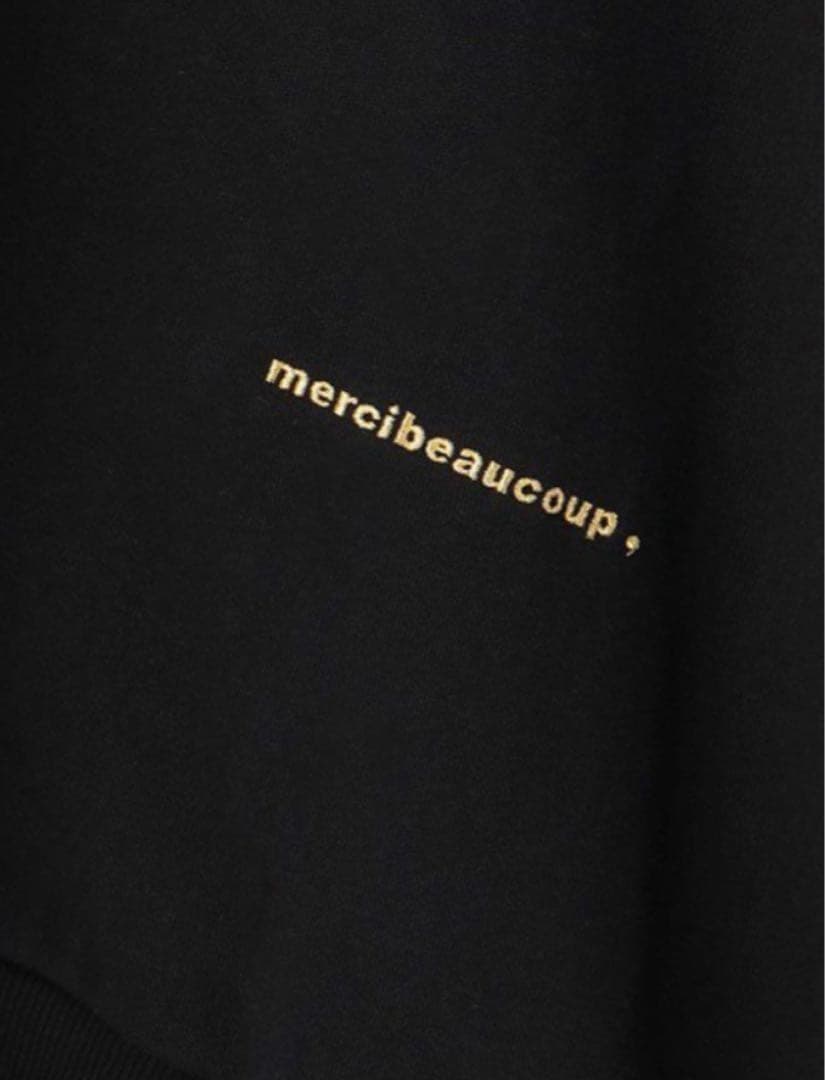 mercibeaucoup Leeコラボ 裏毛 メルシーボークー　ブラック