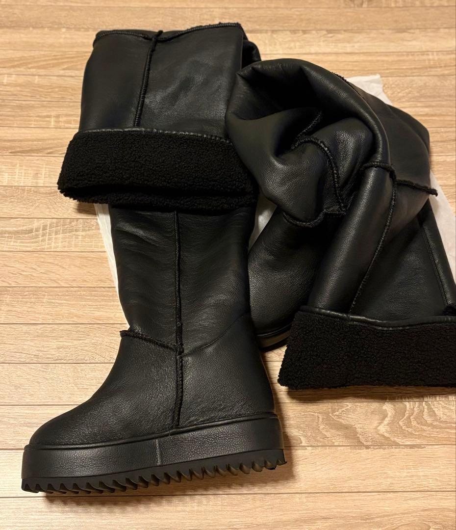 YELLO JACOB LOOSE FIT LONG BOOTS ブラック L