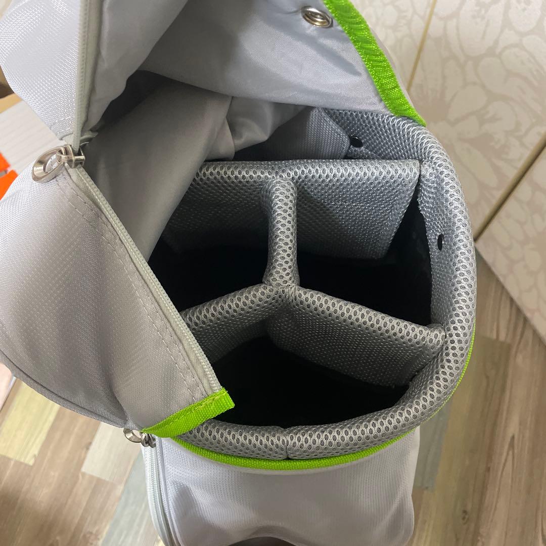 TaylorMade キャディバッグ グレー/グリーン　ゴルフバッグ