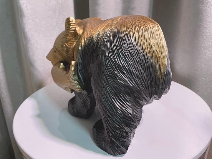 木彫りの熊　アップサイクルアート