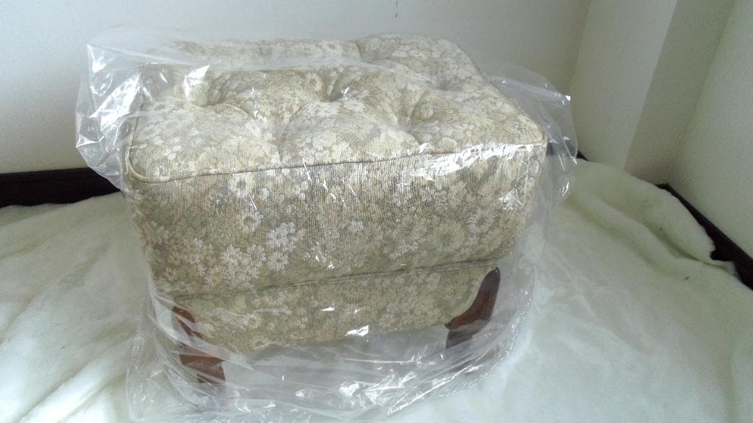 花柄オットマン 395mm