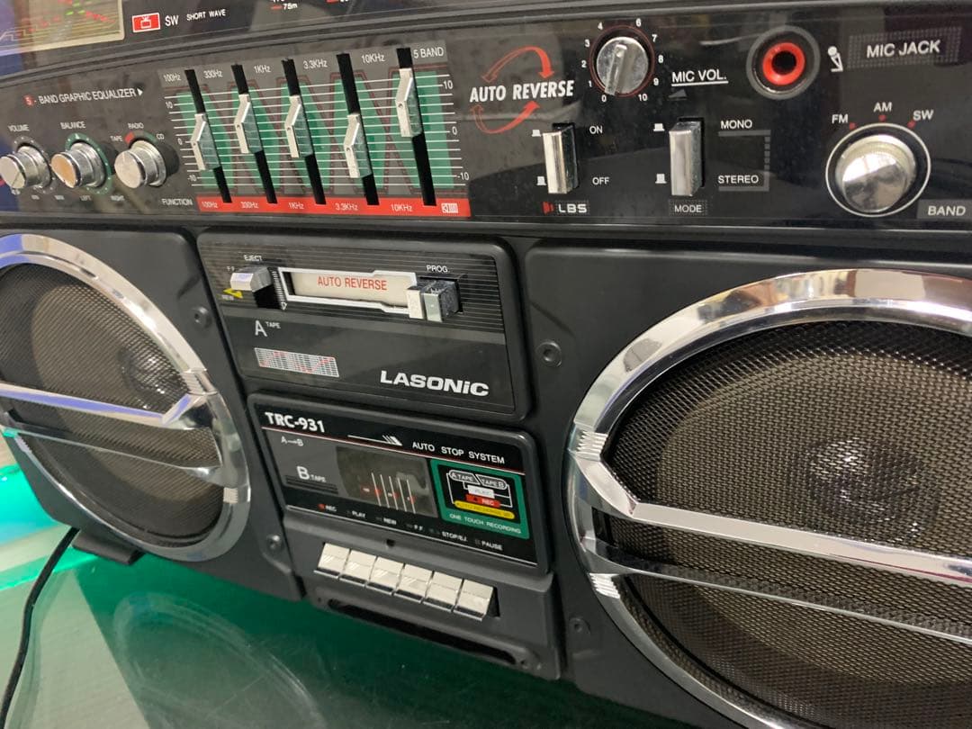 LASONIC TRC-931ラジカセBOOMBOX デットストック品中古動作品