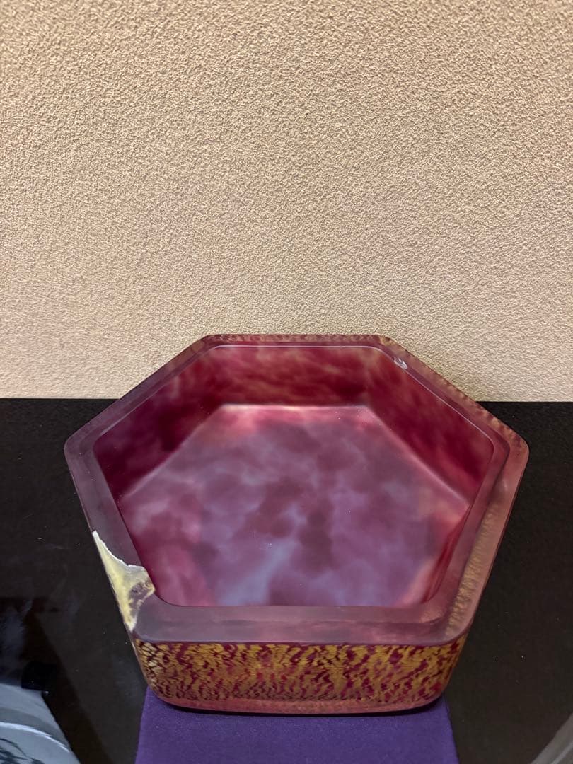 文化勲章　藤田喬平　手吹　飾筥　春千里　潤織箱