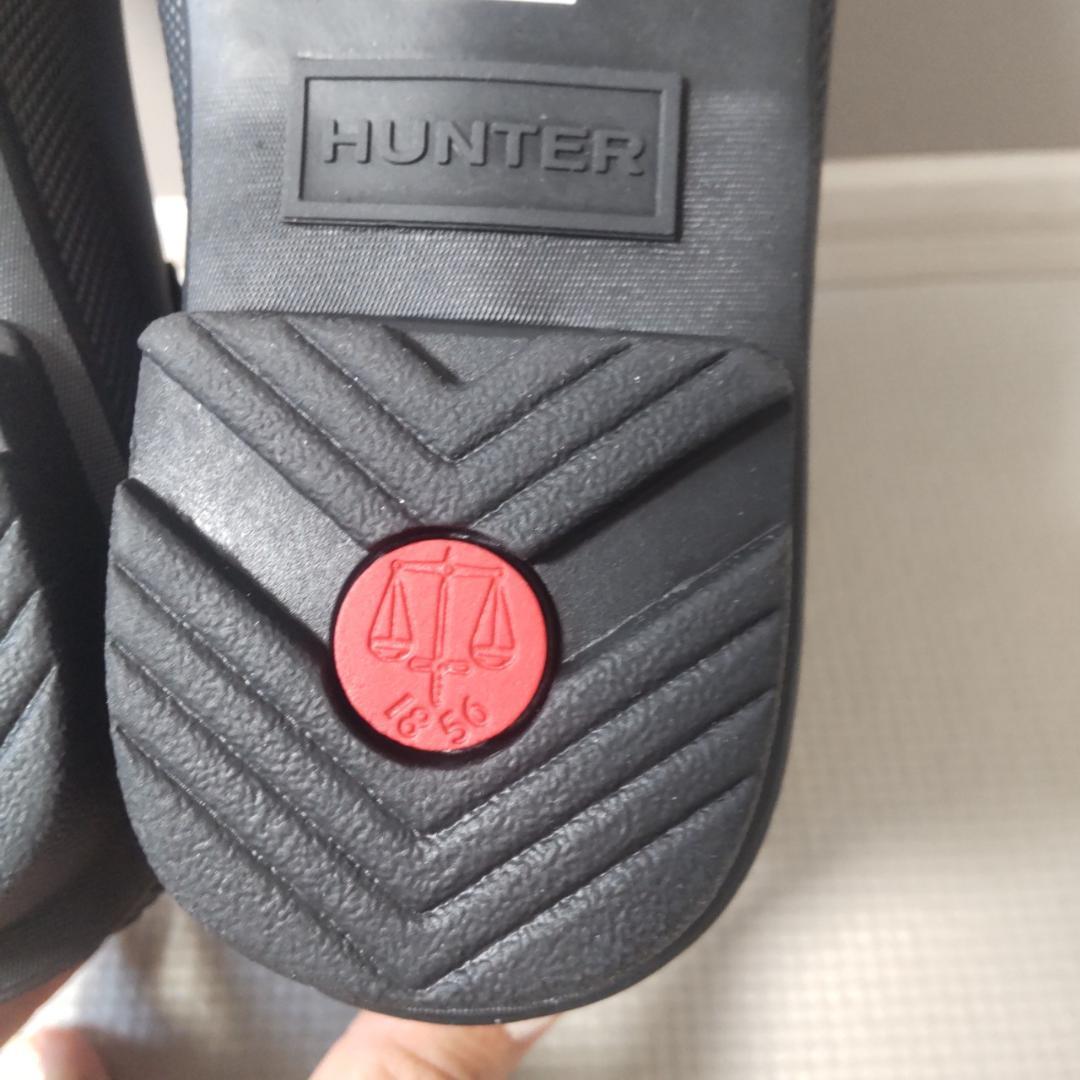 HUNTER オリジナルチェルシー サイドゴアブーツ 防水 レインブーツ 黒