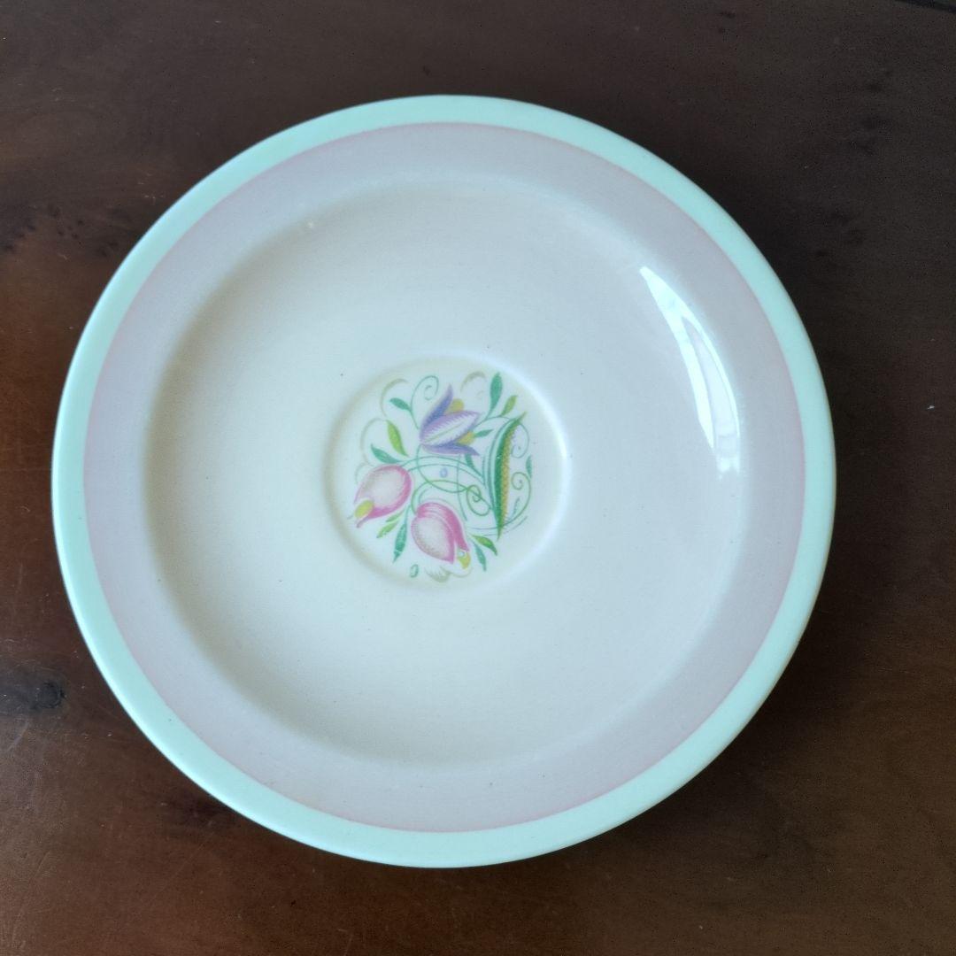 スージークーパー＊ドレスデン＊カップ＆ソーサーとプレート＊ピンク＊トリオ