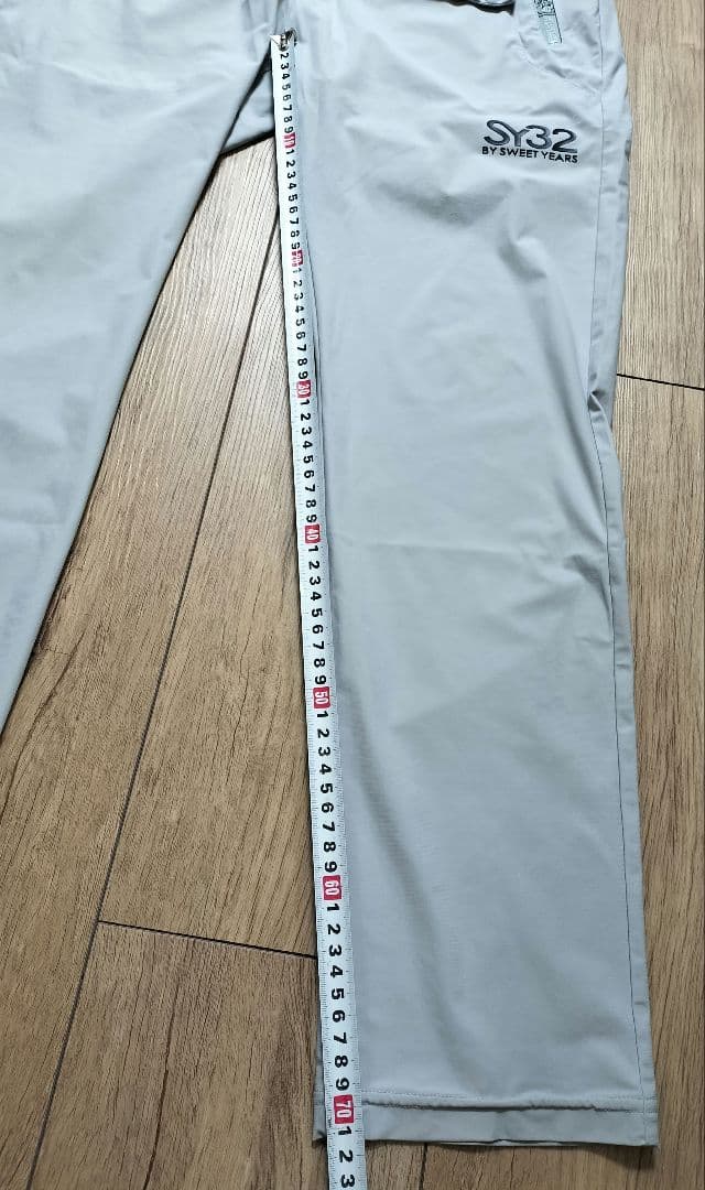 人気のSY32★春夏 ライトグレー メッシュ仕立て ジャケット&パンツ M