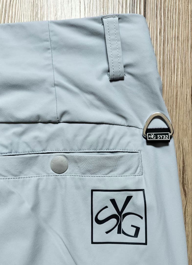 人気のSY32★春夏 ライトグレー メッシュ仕立て ジャケット&パンツ M