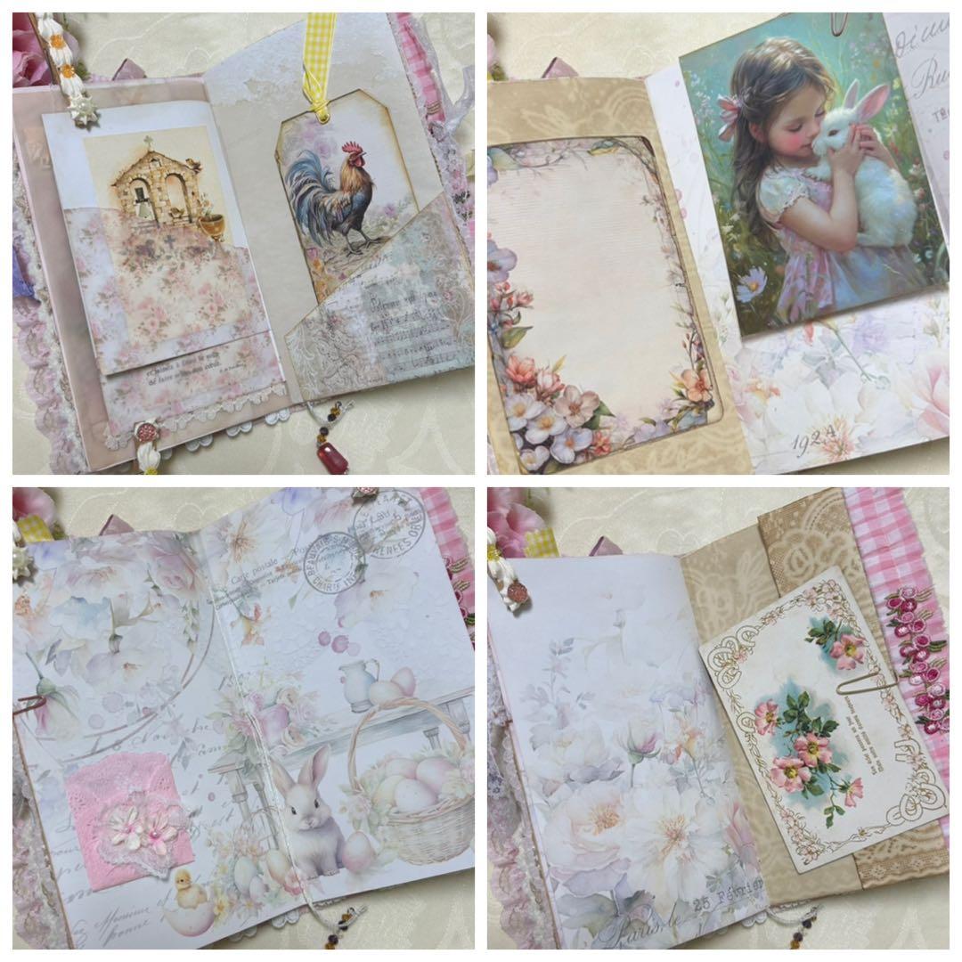薔薇とレースのジャンクジャーナル・雑記帳　Happy Easter