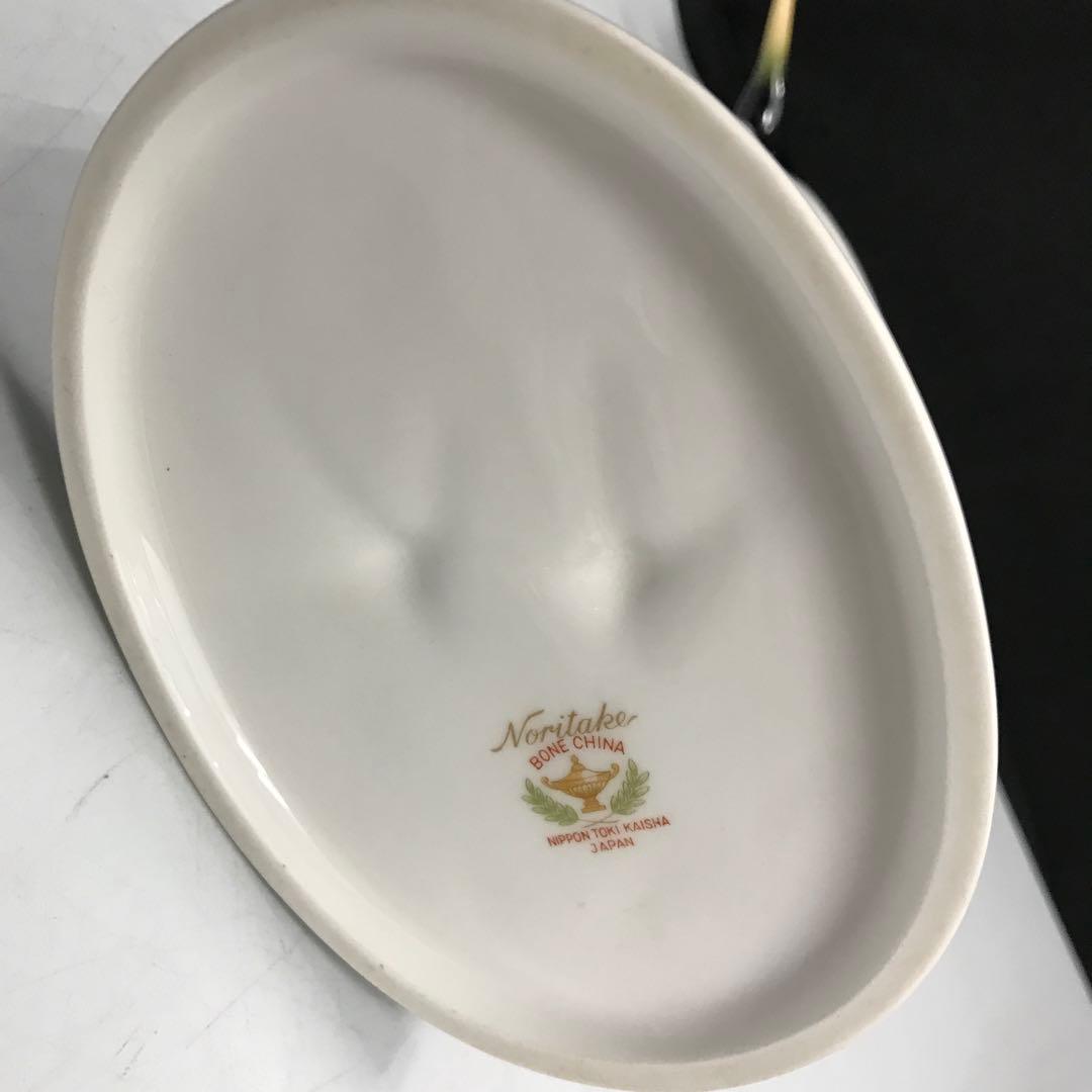 Noritake オールドノリタケ 陶器 鶴　置物 1950年代　レトロ　明治