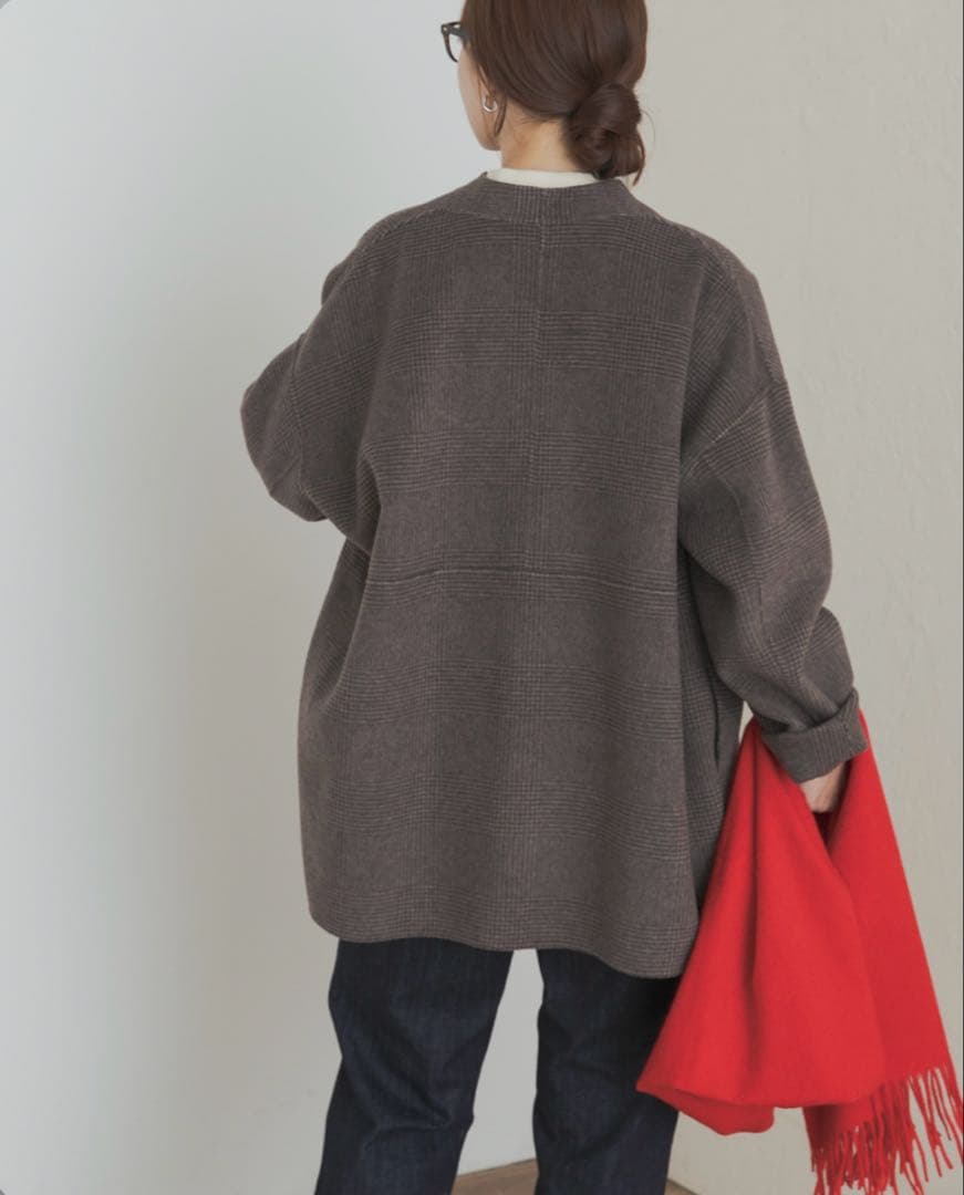 ウールリバーミドルガウンコート