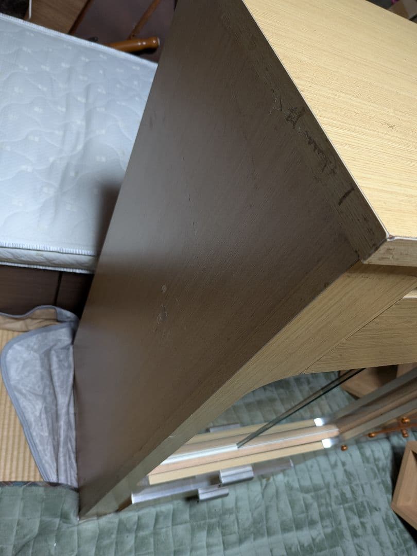 木製食器棚 ガラス棚付き